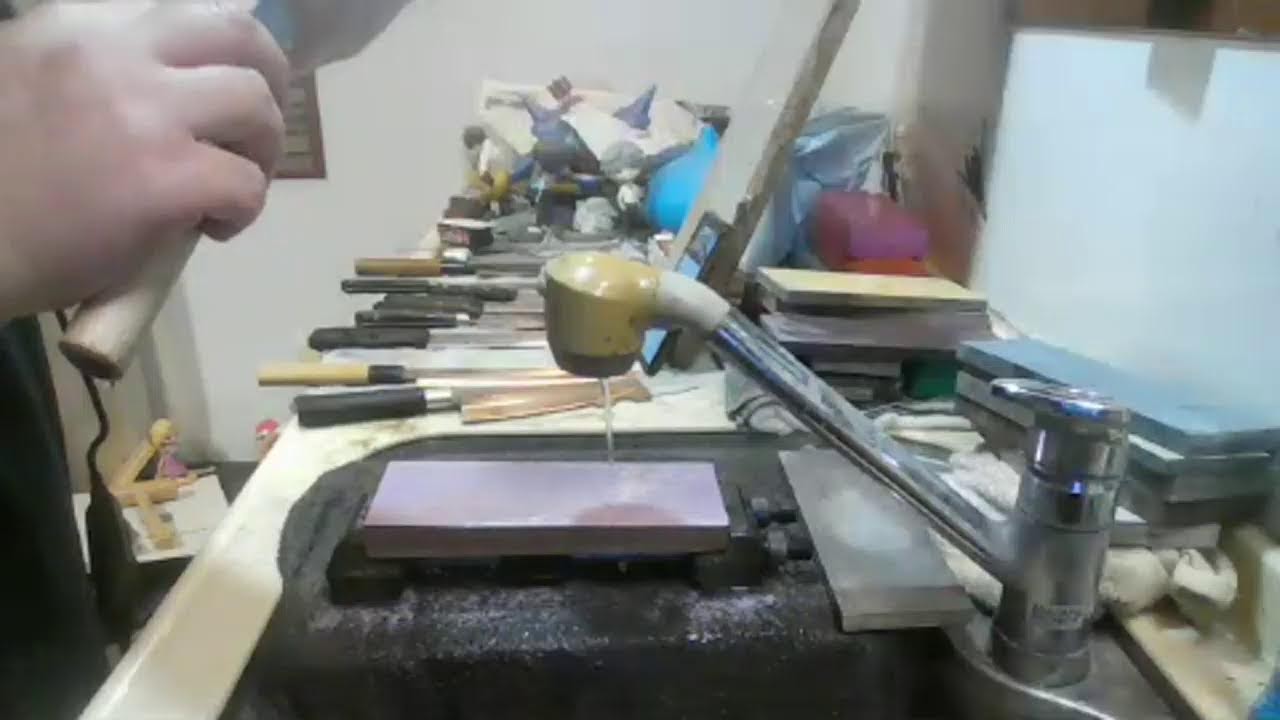 ぬーん【包丁研ぎ】【刃の黒幕】Knife sharpening