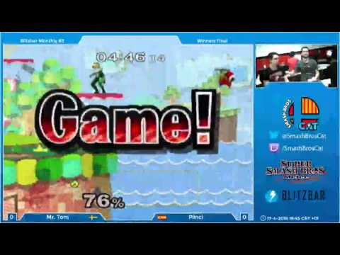 Blitzbar Monthly #3 - MrTom (Falco) vs Plinci (Sheik) - Losers Quarters - Melee Singles