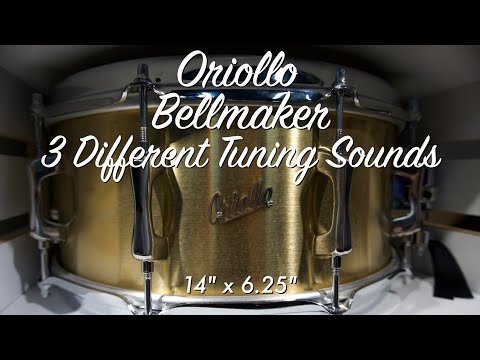 Oriollo Bellmaker 60 Cast Bronze Snare Drum 14" x 6.25" Three Different Tuning Sounds