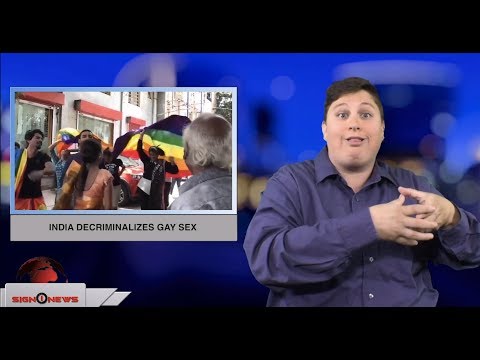 India decriminalizes gay sex (ASL - 9.6.18)