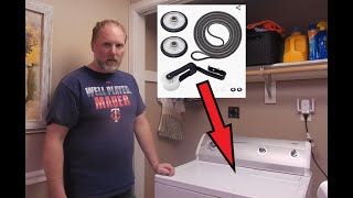 Kenmore Dryer Belt and Roller Install DIY Squeak Noise Fix