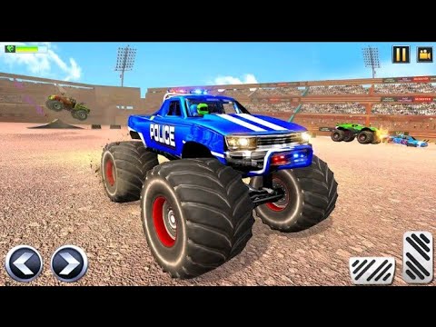 Police Demolition Derby monster truck | android game play