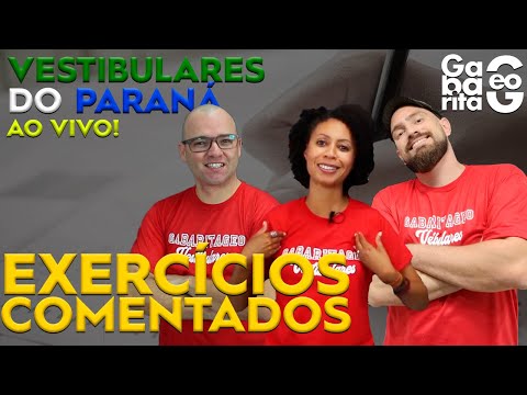 🔴 AO VIVO| VESTIBULARES DO PARANÁ - GEOGRAFIA, HISTÓRIA E FILOSOFIA | EXERCÍCIOS COMENTADOS