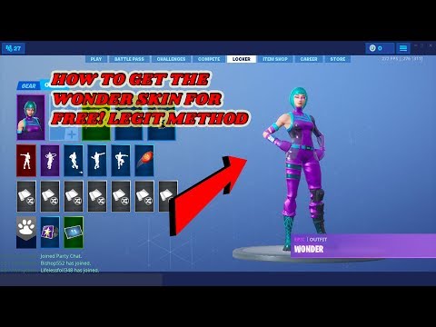 HOW TO GET THE WONDER SKIN FOR FREE!!