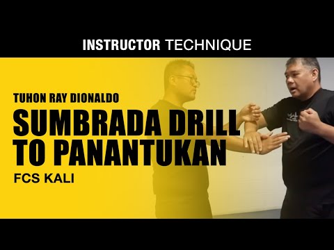 FCS KALI Sumbrada DRILL to Panantukan Applications | Tuhon Ray Dionaldo | Filipino Martial Arts