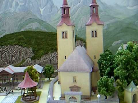 Kurort in den Alpen, Modell im Maßstab 1:87