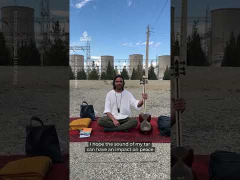 Musician sit‑in in front of Iran's Damavand power plant to protest US threat to bomb infrastructure