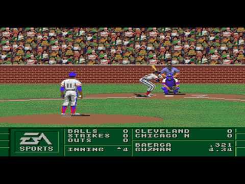 Sega Genesis Baseball games (part 1): Chicago-NL vs Cleveland