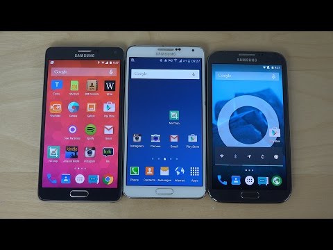 Samsung Galaxy Note 4 vs. Samsung Galaxy Note 3 vs. Samsung Galaxy Note 2 - Review (4K)