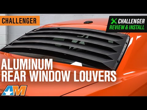 2008-2020 Challenger Rear Window Louvers; Aluminum Review & Install