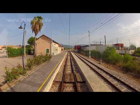 Führerstandsmitfahrt auf der Lokomotive der Eisenbahn von Mallorca