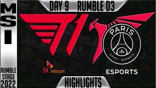 Les temps forts de la rencontre T1 vs PSG Talon - MSI 2022 Day 9 Rumble Stage D3