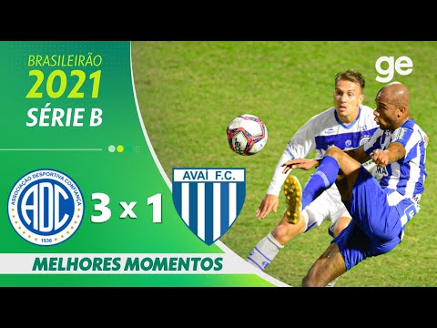 CONFIANÇA 3 X 1 AVAÍ | MELHORES MOMENTOS | 30ª RODADA SÉRIE B 2021 | ge.globo