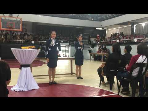 Flight Attendant Showmanship (Safety Demonstration)