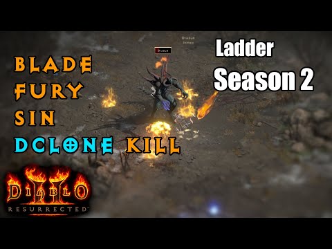 Killing DClone 83 Blade Fury Assassin - Ladder Diablo 2 Resurrected