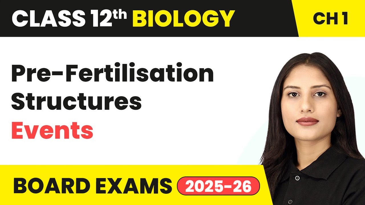 Pre-Fertilisation Structures and Events - Sexual Reproduction in Plants | Class 12 Biology Chapter 1