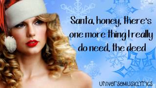 Santa Baby- Taylor Swift (Lyrics Video) HD