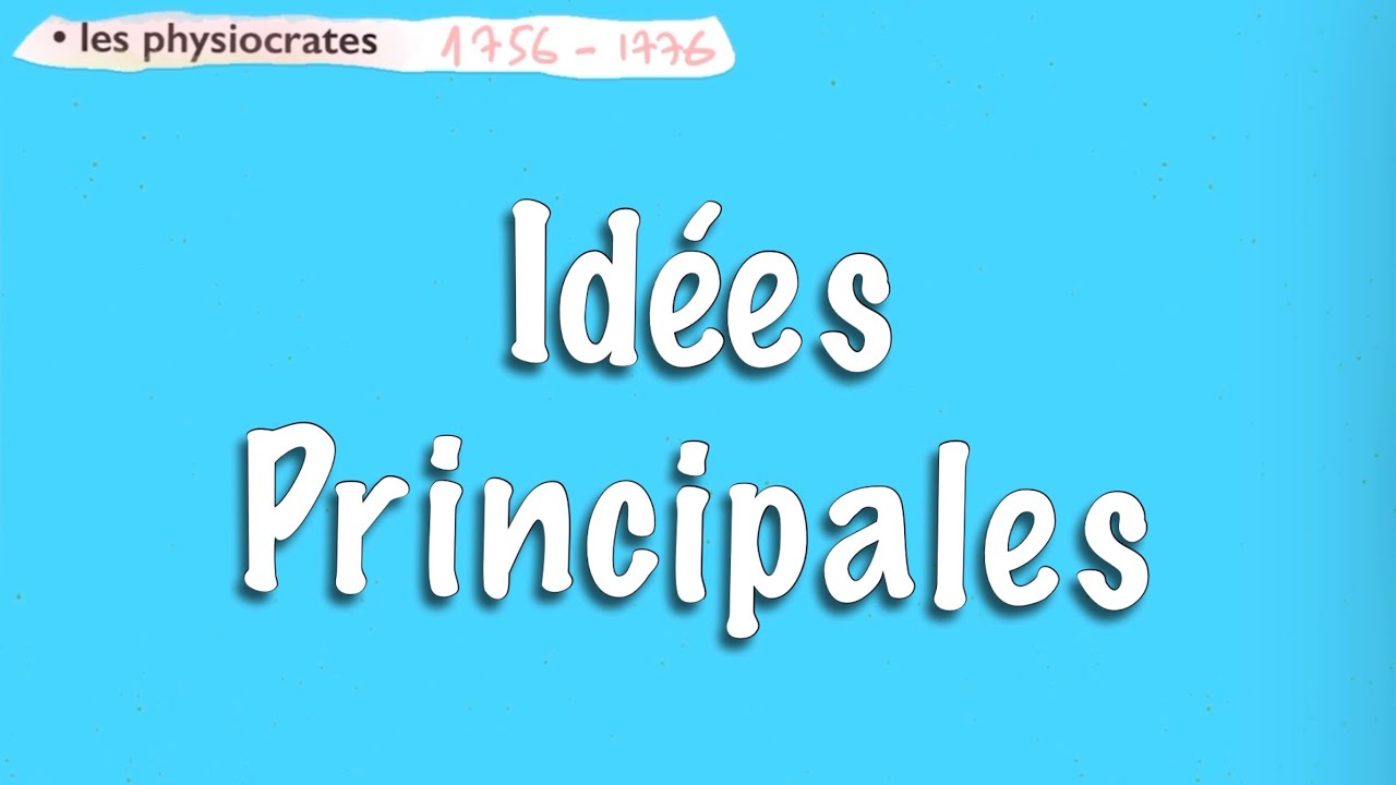 3- LES PHYSIOCRATES