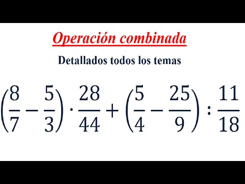 Operacion combinada - Números Racionales  #2