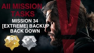 Metal Gear Solid V: The Phantom Pain - All Mission Tasks (Mission 34 - [Extreme] Backup, Back Down)