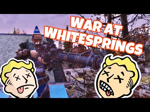 CRAZY 1v5 War at white springs station (fallout 76 pvp)