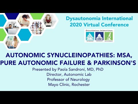 , title : 'Autonomic Synucleinopathies: MSA, PAF & Parkinson's'