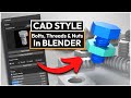 Blender CAD Bolts, Nuts & Threads. Perfect for 3D Printing