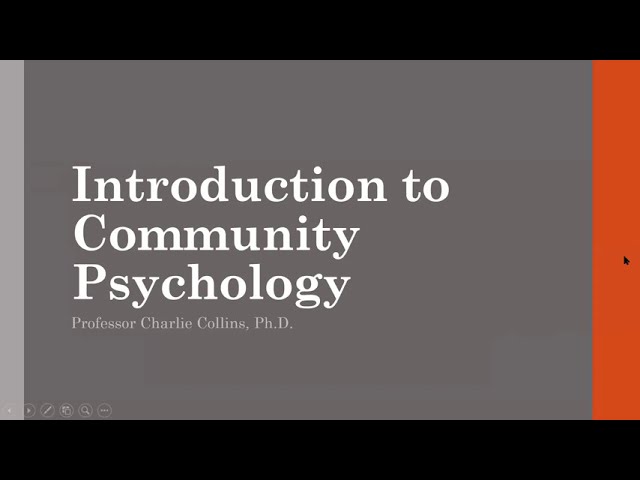 Understanding Community Psychology A Comprehensive Introduction