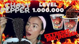 GHOST PEPPER NOODLES CHALLENGES, DAEBAK MALAYSIA SPICY NOODLES MUKBANG, SAVAGE....!!!!  #GHOSTPEPPER