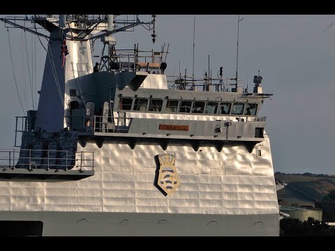 THE BRAZILIAN FLAG FLIES OVER HMS OCEAN! PHM ATLANTICO A140 AT DEVONPORT NAVAL BASE - 3rd July 2018