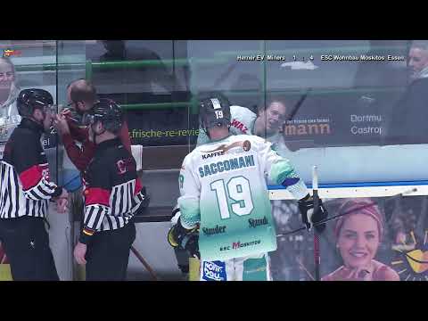2024 02 16 DEB OL Nord 2023 24 SP41 Herner EV Miners vs  ESC Wohnbau Moskitos Essent
