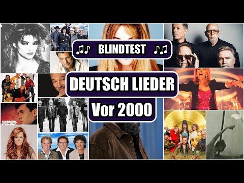 MUSIKQUIZ - DEUTSCH LIEDER (Mittel) - Vor 2000 (guess the song quiz)