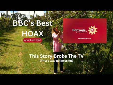 BBC's Shocking Spaghetti HARVEST Prank On TV #tv #jokes