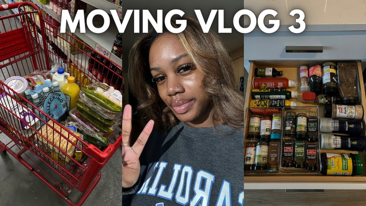 MOVING VLOG 3: Unpack & Organize with Me, 1st Week Alone, Furniture Deliveries | Nyla Imani