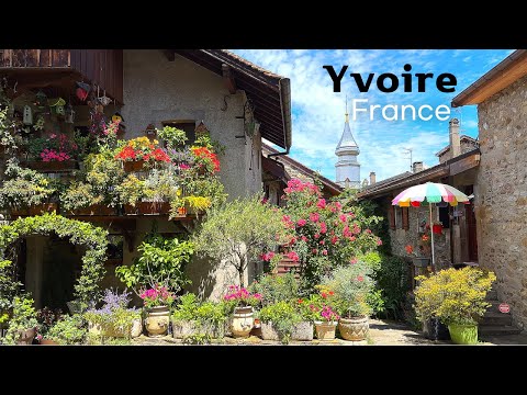 [4K]🇫🇷 Yvoire, France: A Perfect Day in a Fairytale Medieval Town in Full Bloom. 2024