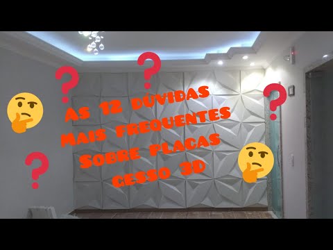 As 12 Dúvidas mais frequentes sobre placas de gesso 3D - diy - aprenda aqui tudo sobre gesso 3D
