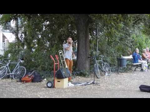 geniale Straßenmusik in Leipzig