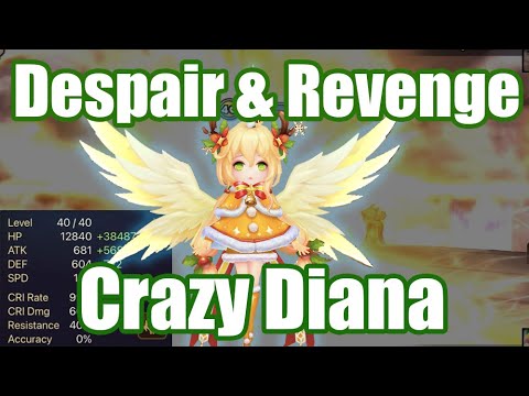 【Summoners War | Curry's RTA】The Power Despair & Revenge Diana, is she useful???