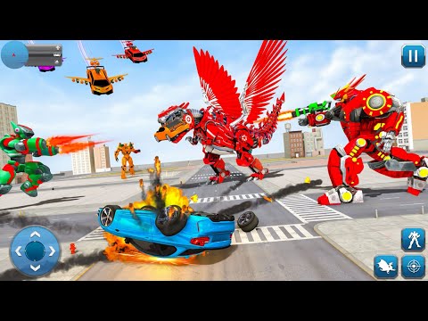 Dino Robot Transform Limo Car Simulator Games | Transform Car & Bike Transform Robot Android Games
