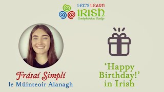 How to say Happy Birthday in Irish