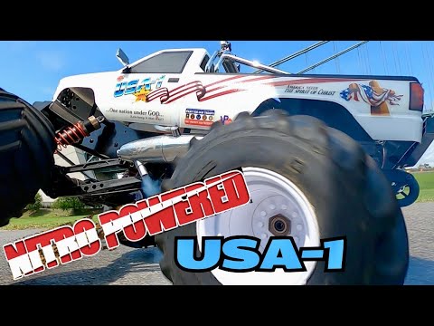 Kyosho USA-1 Nitro Truck Review & HardCore Test Drive - Yes It Wheelies🔥