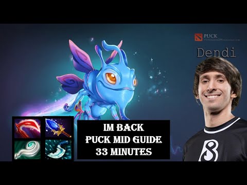 B8.Dendi (Puck) Pro Mid Guide | 33 Minutes Gameplay | Im Back