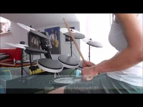 "Through The Night" (Queen + Paul Rodgers) drum cover by Maggie8181
