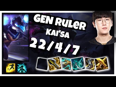 Kai'Sa vs Aphelios GEN Ruler BOT (22/4/7) - v11.1