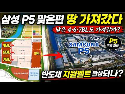 “삼성 평택 P5 맞은편 부지 확보”…4·6·7BL도 품에 안을까?