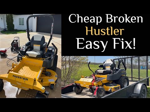 I bought a broken hustler zeroturn mower to repair!
