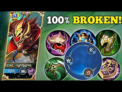 HOW TO PLAY SUN JUNGLER 99% TANK ITEMS | BEST BUILD SUN 2023 | BUILD TOP 1 GLOBAL SUN 2023-SUN MLBB