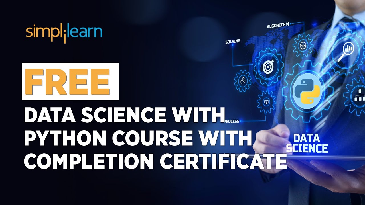 🔥 FREE Data Science With Python Course With Completion Certificate | SkillUp | Simplilearn