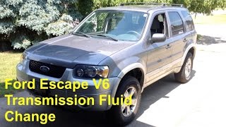 2001-2007 Ford Escape V6 Transmission Fluid Change (CD4E Transmission)