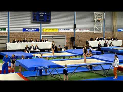 Tessa de la Parra - Megan Verhaar  - Trampoline - Finale D Synchroon